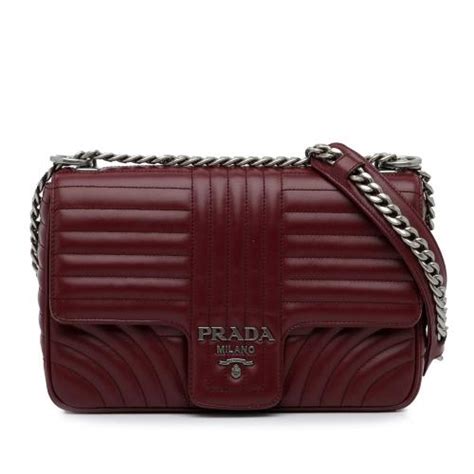 prada impunture bag|PRADA Soft Calfskin Impunture Diagramme Medium Chain Flap .